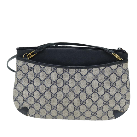 GUCCI GG Plus Supreme Sherry Line Shoulder Bag Navy Red 904 02 026 Auth ep4106 - Picture 2 of 16